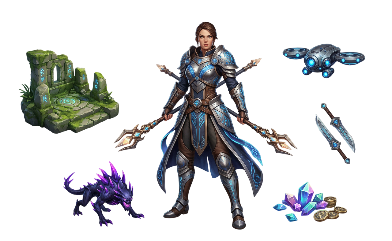 3D Game Art illustration